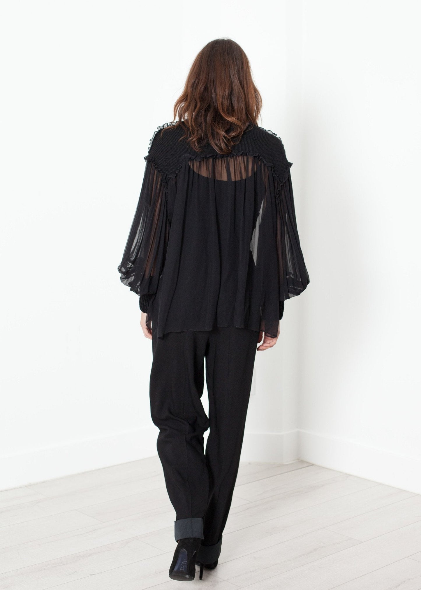 Pull en soie Poet en noir