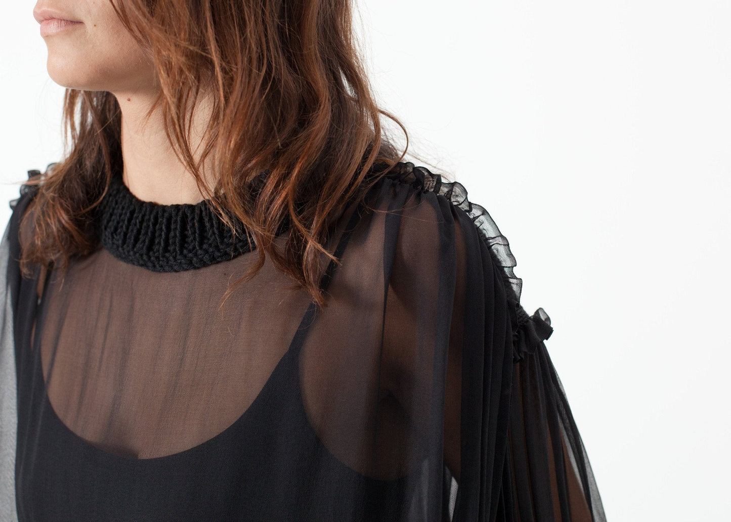 Pull en soie Poet en noir