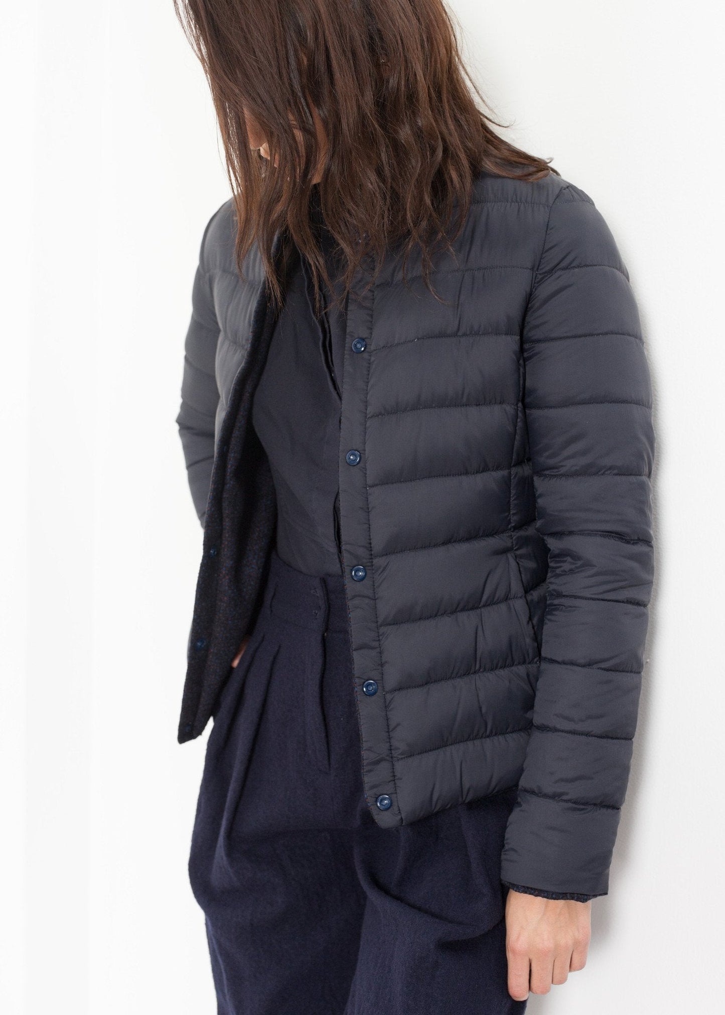 Veste réversible Camelia en bleu marine/bleu