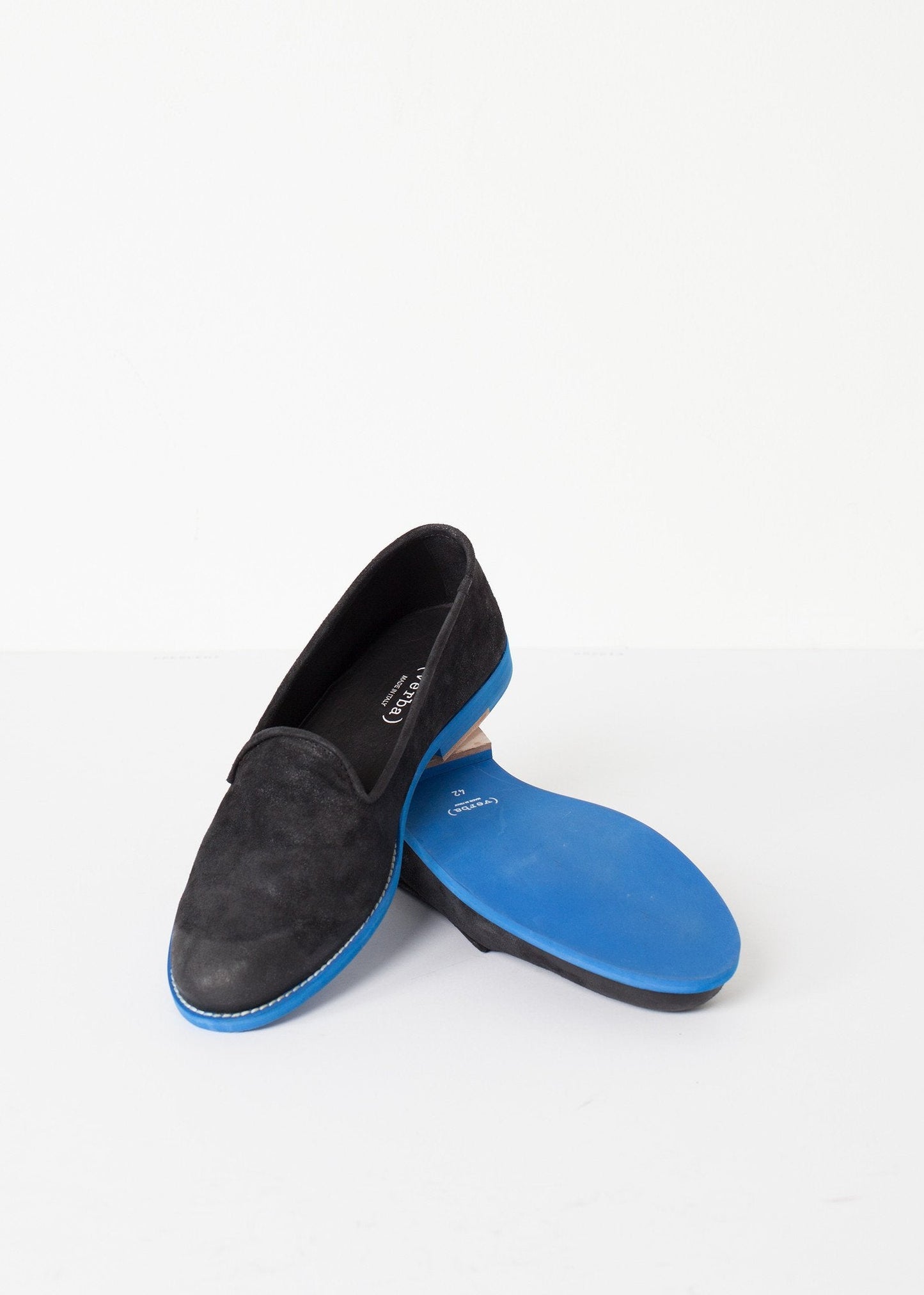Mocassins En Daim - Noir/Bleu