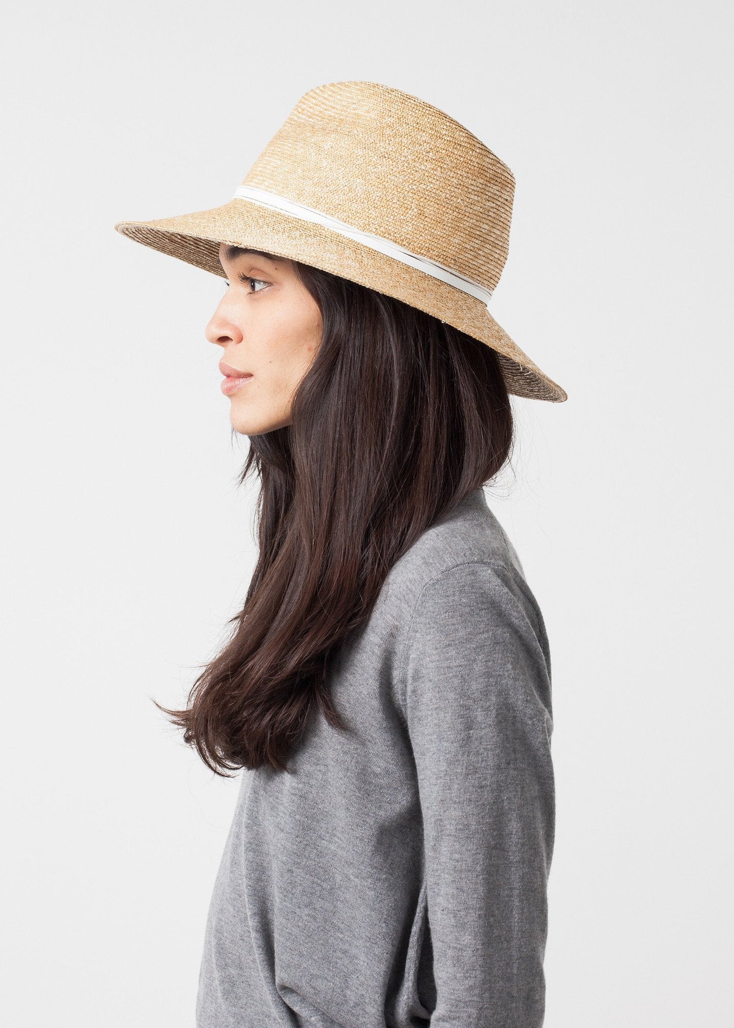 Chapeau Wrapped Up en Paille/Blanc
