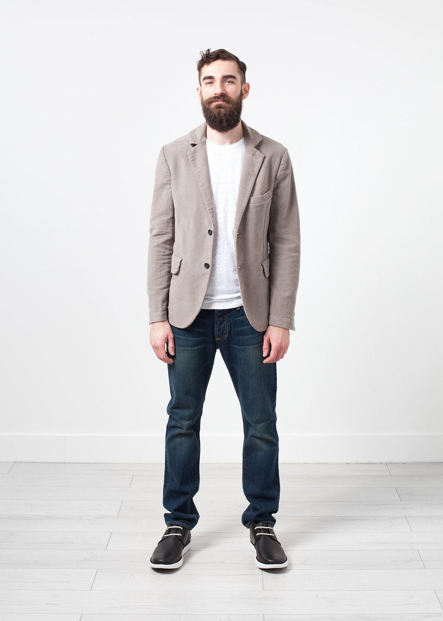 Blazer en coton brossé Zepo