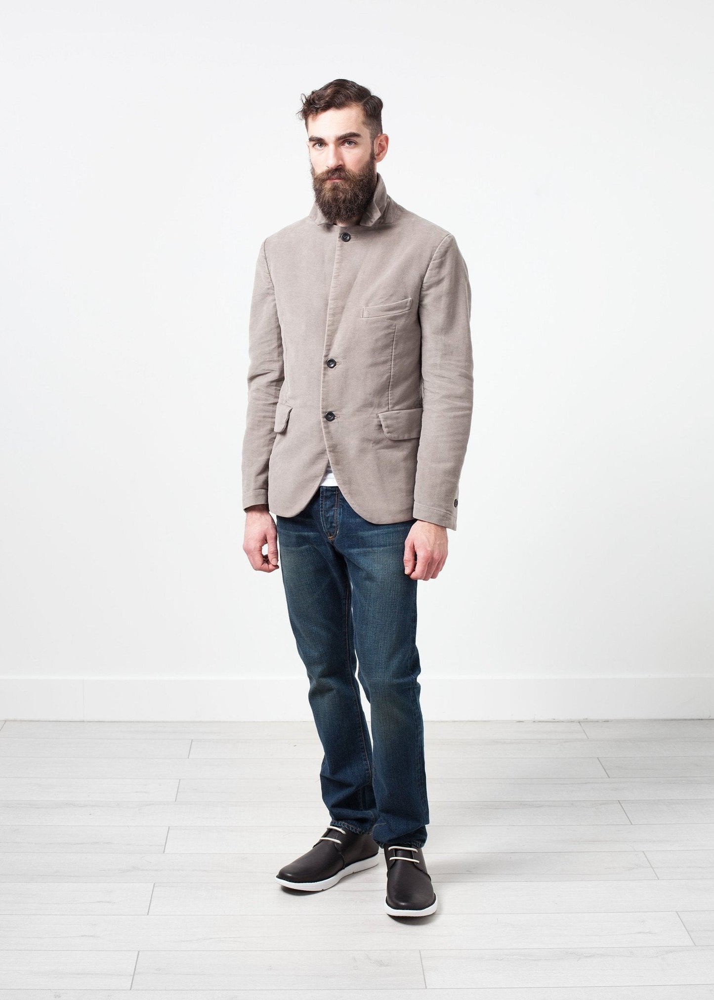 Blazer en coton brossé Zepo