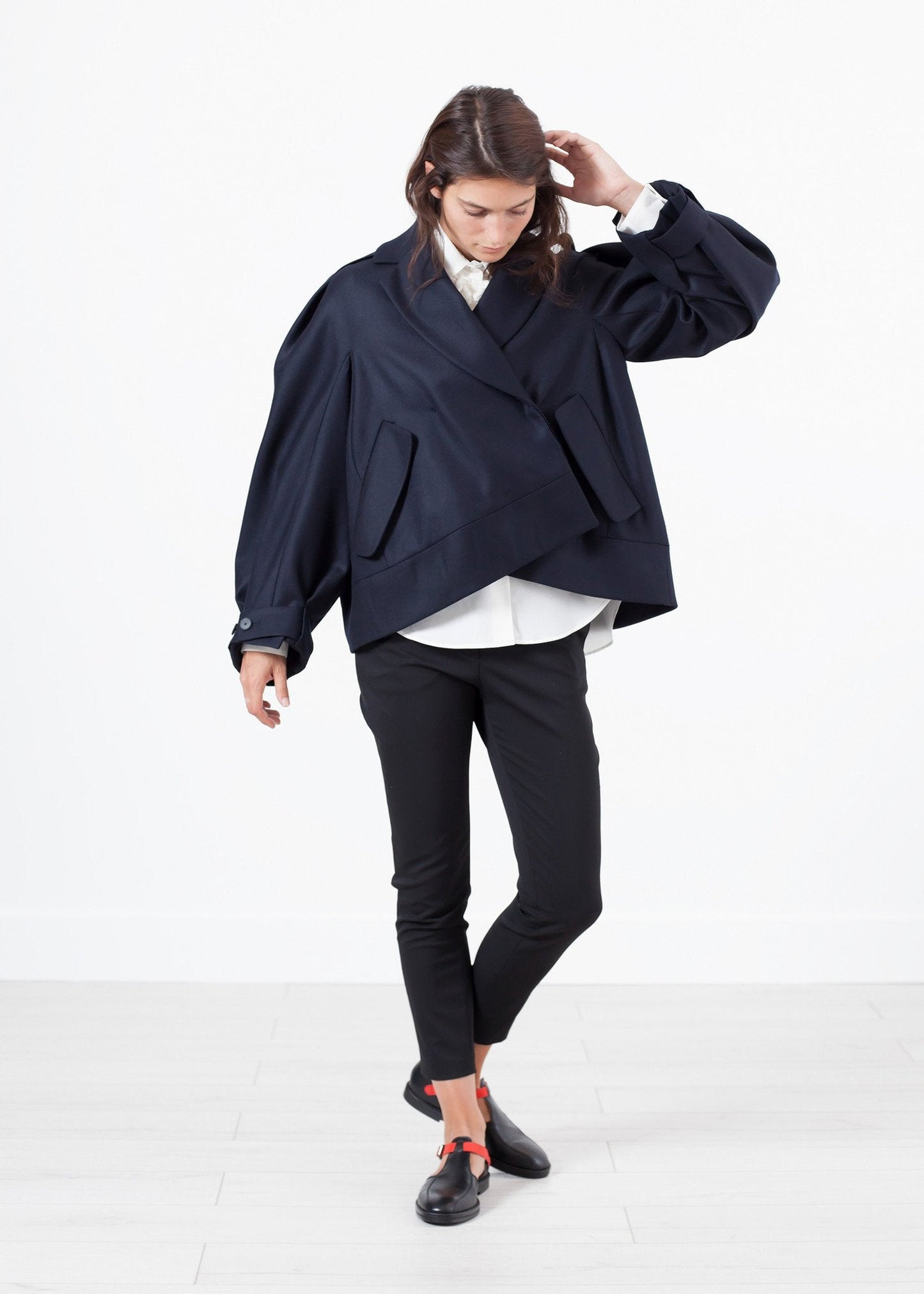 Veste cocon en laine