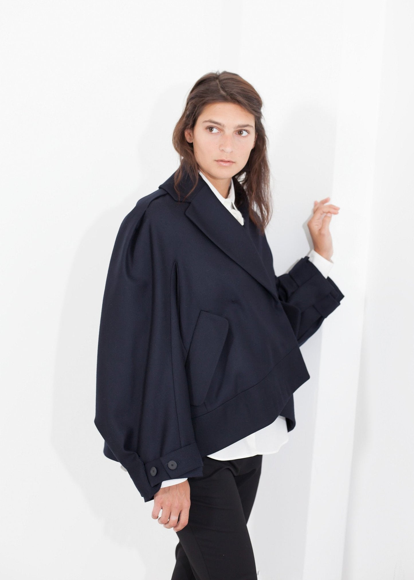 Veste cocon en laine