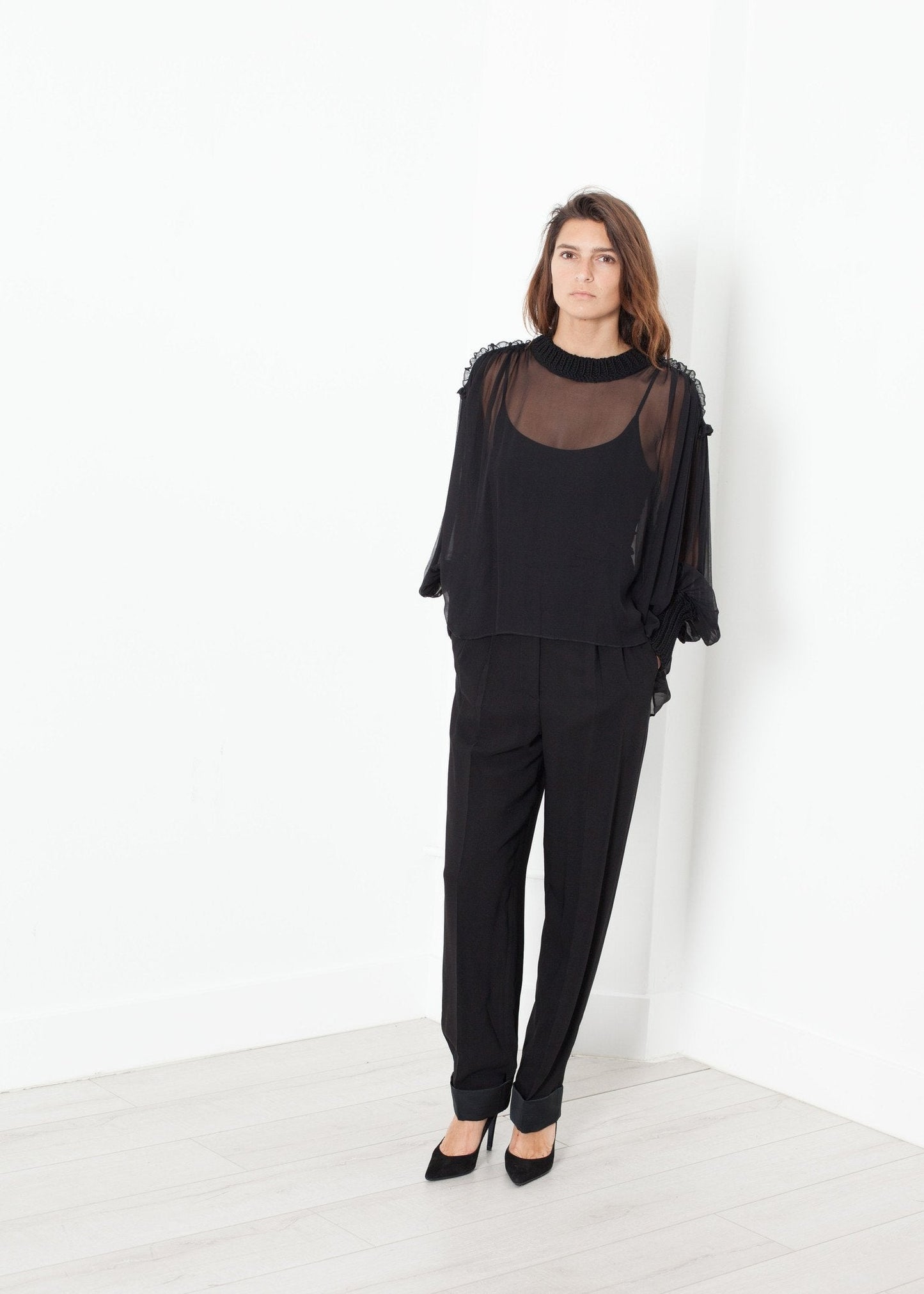 Pull en soie Poet en noir