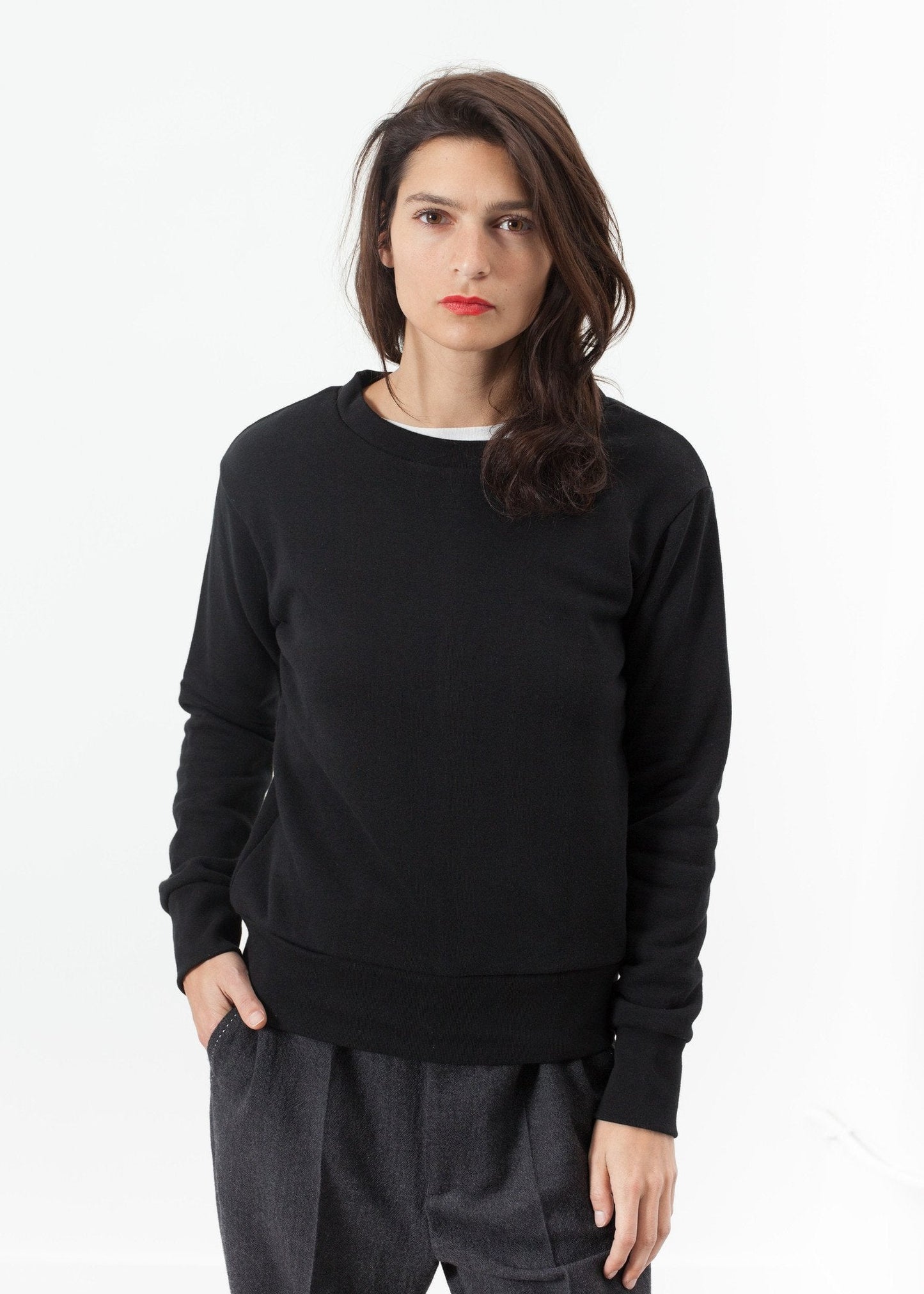 Sudadera Loopwheeler en Negro 