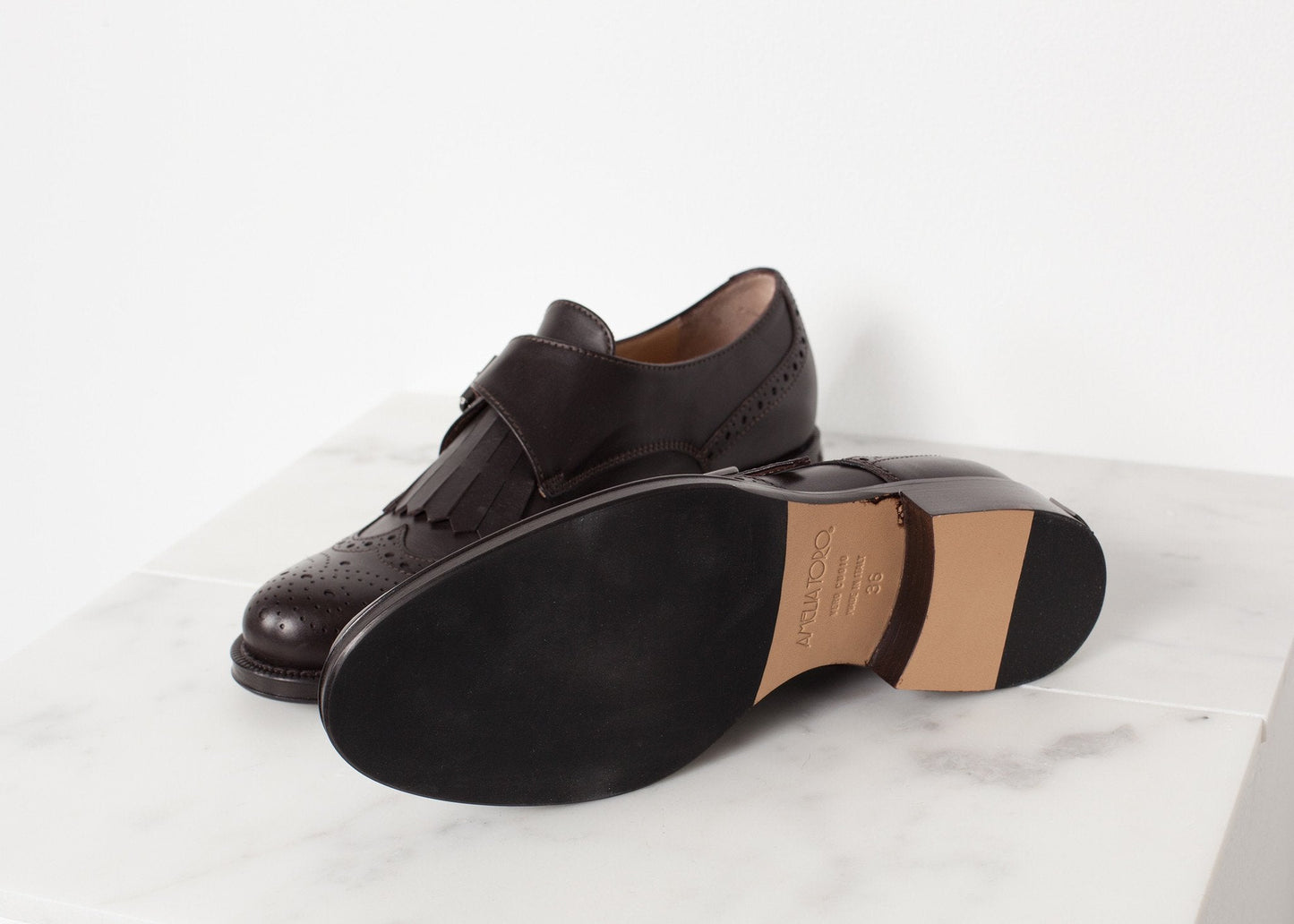 Chaussures de golf en marron