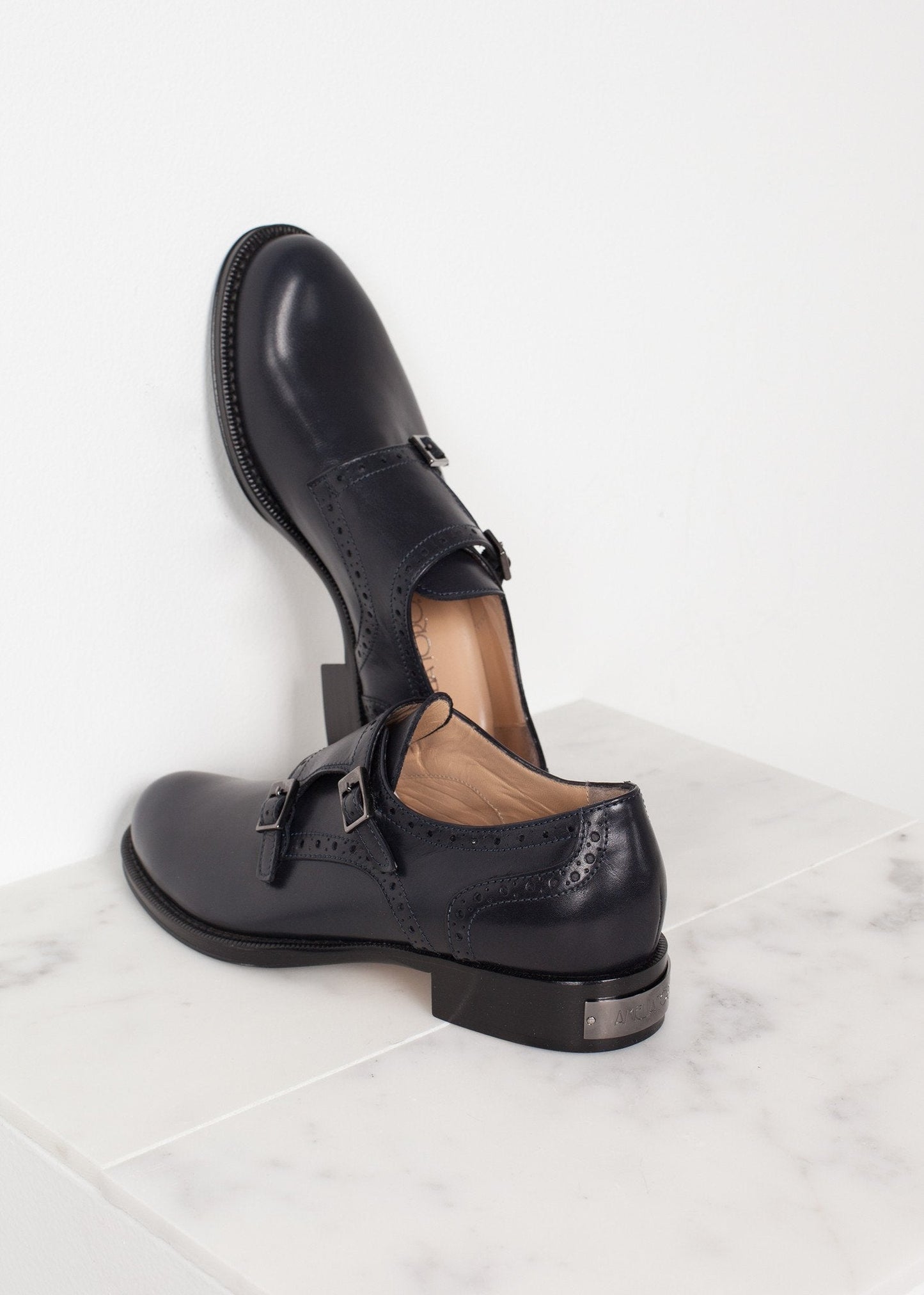 Zapato Hebilla en Azul Marino