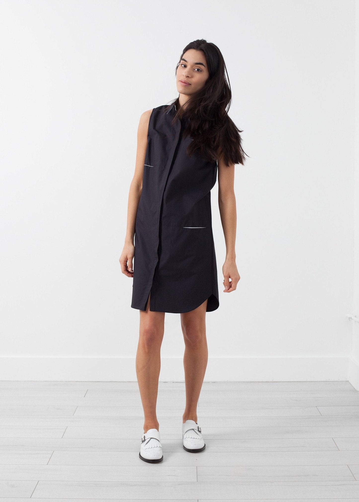 Vestido sin mangas con bolsillo oculto