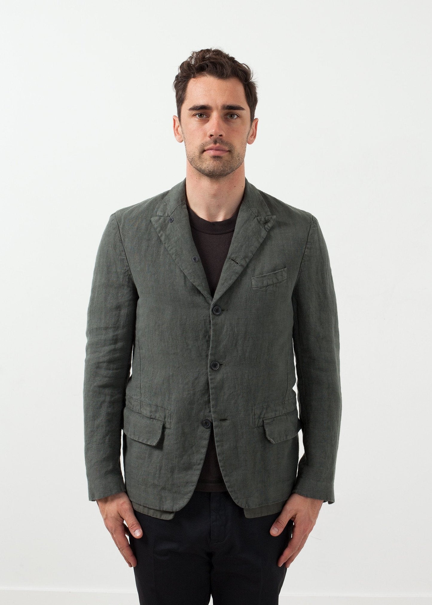 Blazer en coton à cinq boutons
