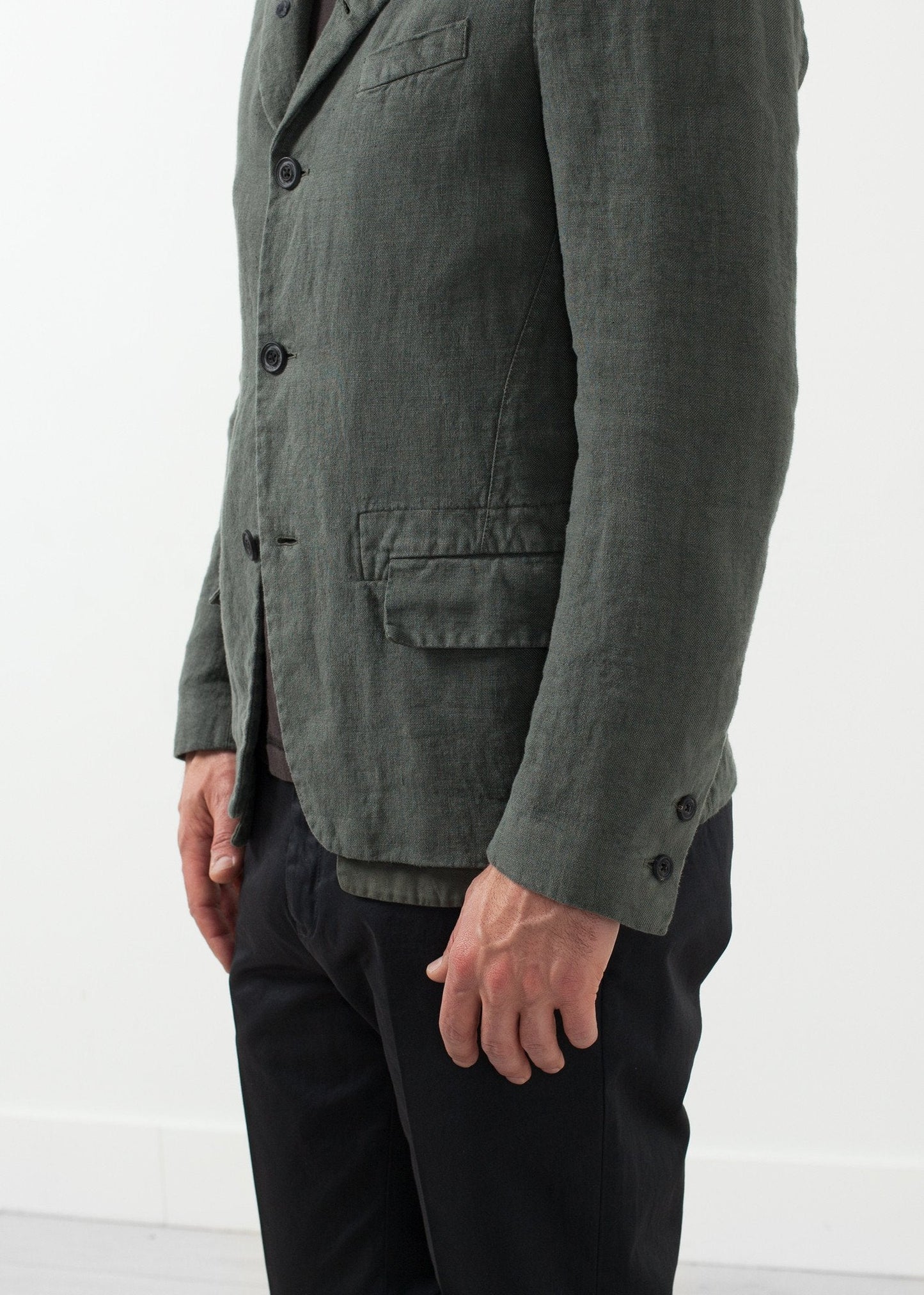 Blazer en coton à cinq boutons