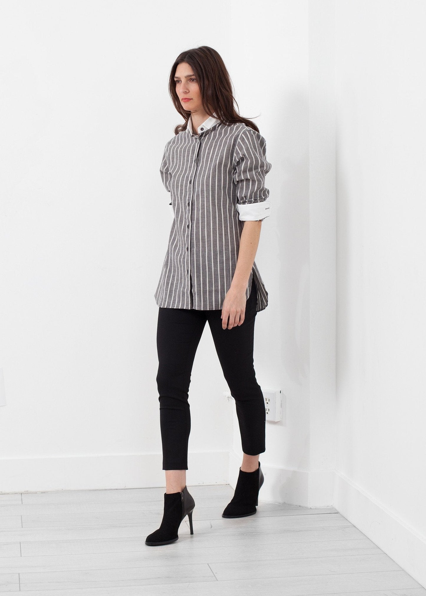 Camisa de esmoquin a rayas