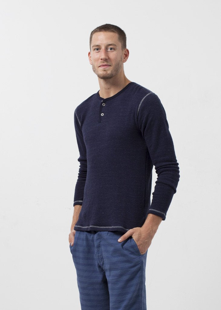 Henley à deux boutons