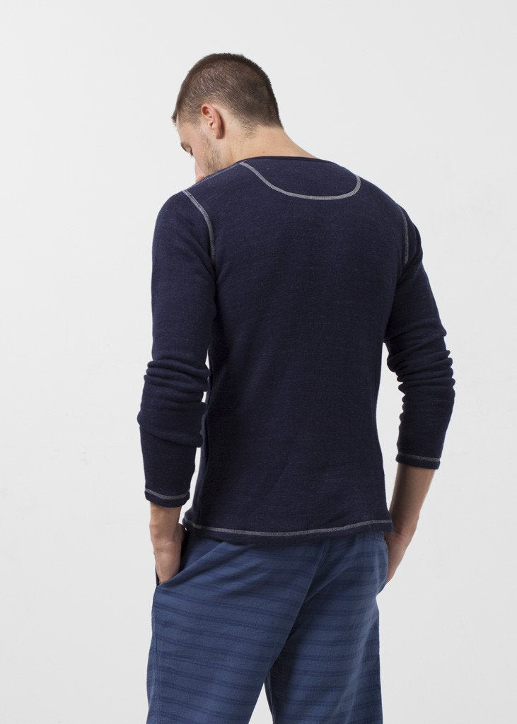 Henley à deux boutons