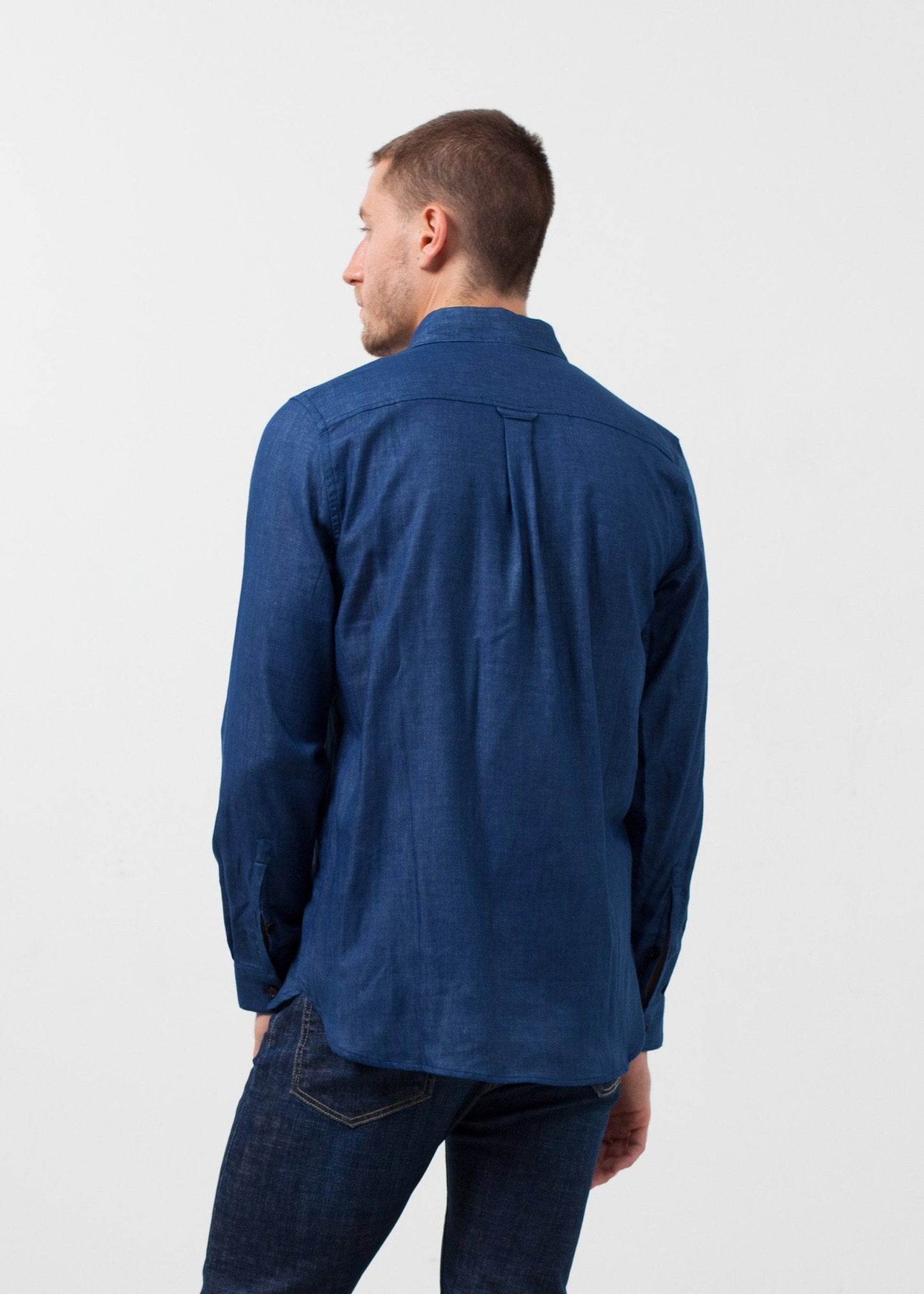 Camisa informal añil