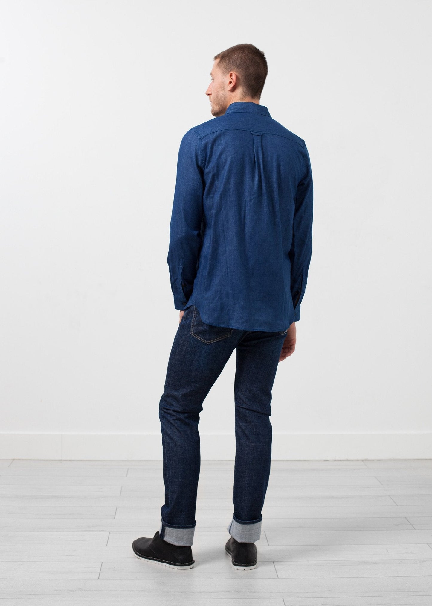 Camisa informal añil