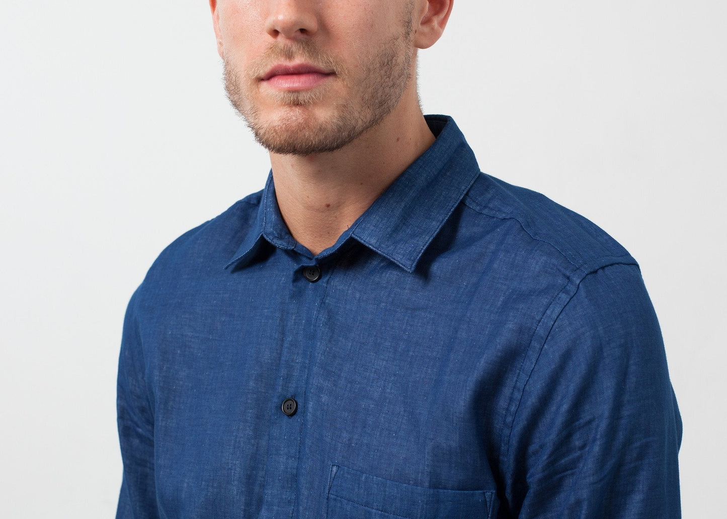 Camisa informal añil